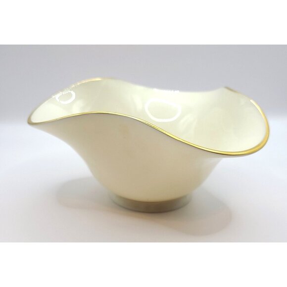 Lenox Other - Lenox Devon Collection Gold 5" Bowl Trinket Candy Dish 24K Gilt Trim Made in USA